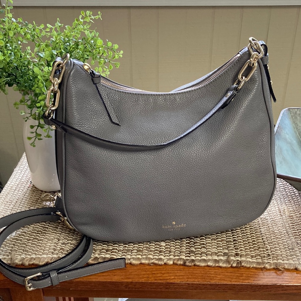 Kate Spade hobo in taupe grey